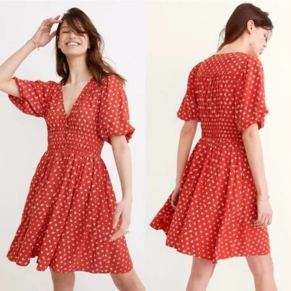 NWT Madewell Sophia Mini Dress in Bandana Flower xxs